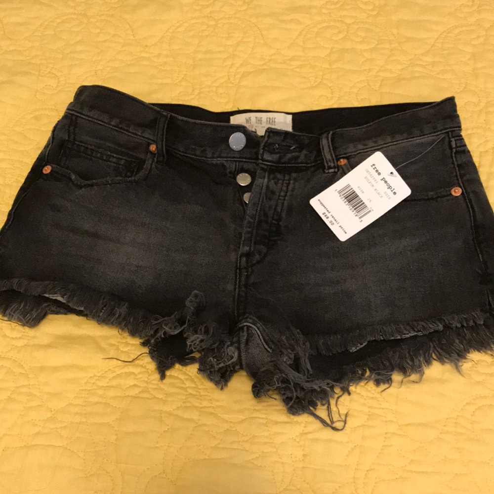 Black denim shorts size 26